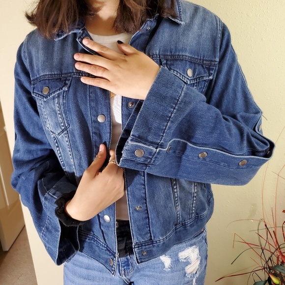 LIVERPOOL Jackets & Blazers - NEW LIVERPOOL Denim Bell-Sleeves, Sz S